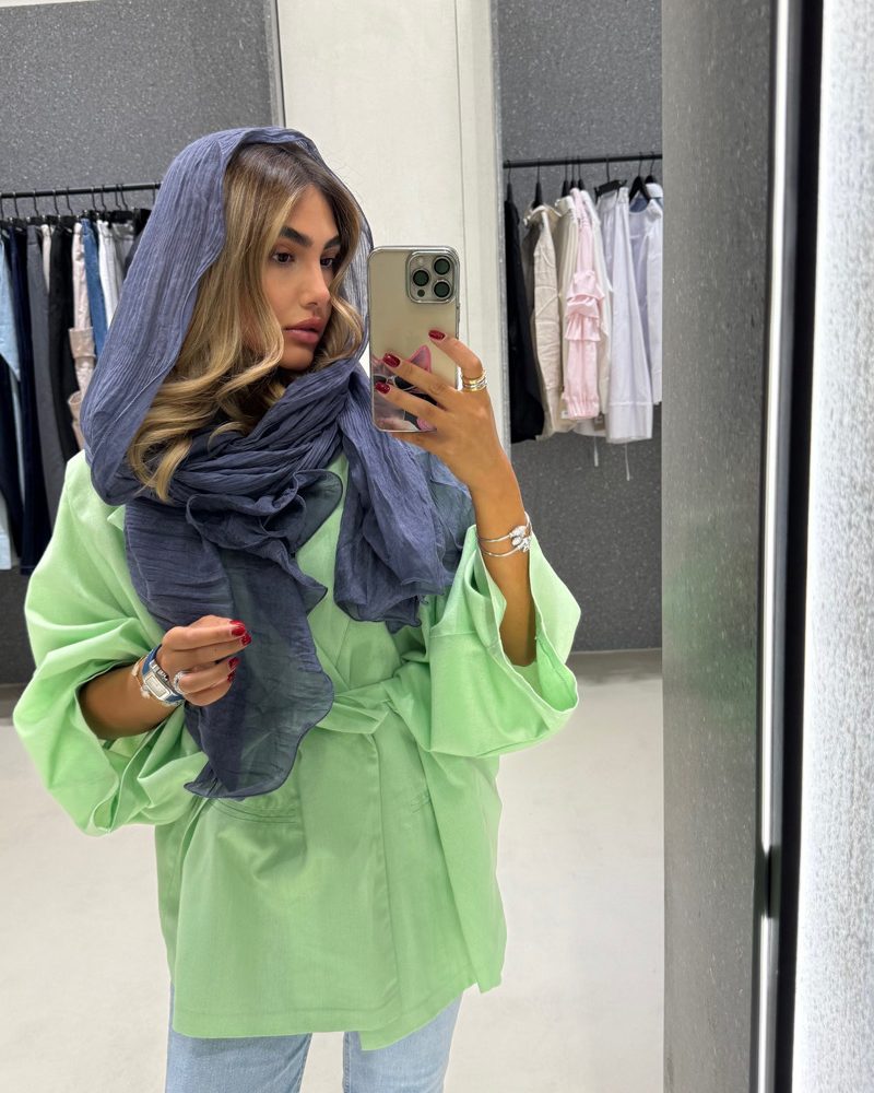 شال پلیسه دور فنردار کد AM353-11