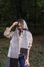 بیگ اسکارف پشمی کد am722 کد رنگی 3 - Image 4
