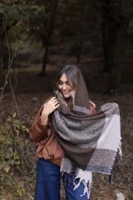 بیگ اسکارف پشمی کد am722 کد رنگی 2 - Image 5