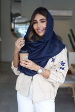شال پاییزی Am709 کد رنگی ۱۰سرمه ای - Image 3