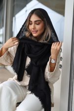 شال پاییزی Am709 کد رنگی 9 مشکی - Image 4