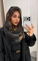 بیگ اسکارف پشمی کد am722 کد رنگی ۱ - Image 9