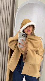 کلاه باکت جنس جیر و خز