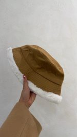 کلاه باکت جنس جیر و خز - Image 4