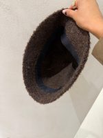 کلاه باکت جنس بوکله رنگ قهوه ای - Image 4