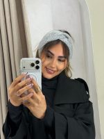 هدبند رنگ طوسی روشن