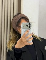 هدبند رنگ عنابی - Image 3