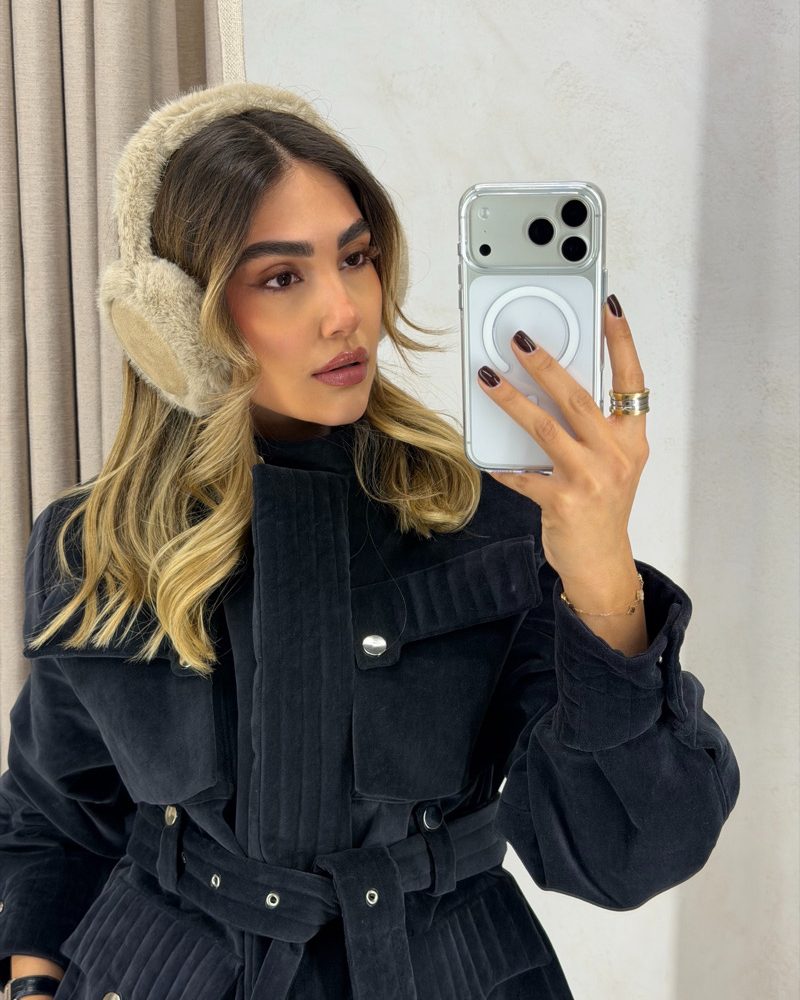 گوشگیر رنگ نسکافه ای