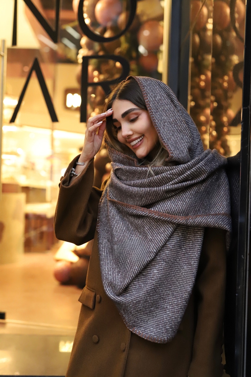 714E5602-146C-4384-944A-F4AA22EA0E44 شال زمستونی کد Am-552 رنگ چهار - Image 1