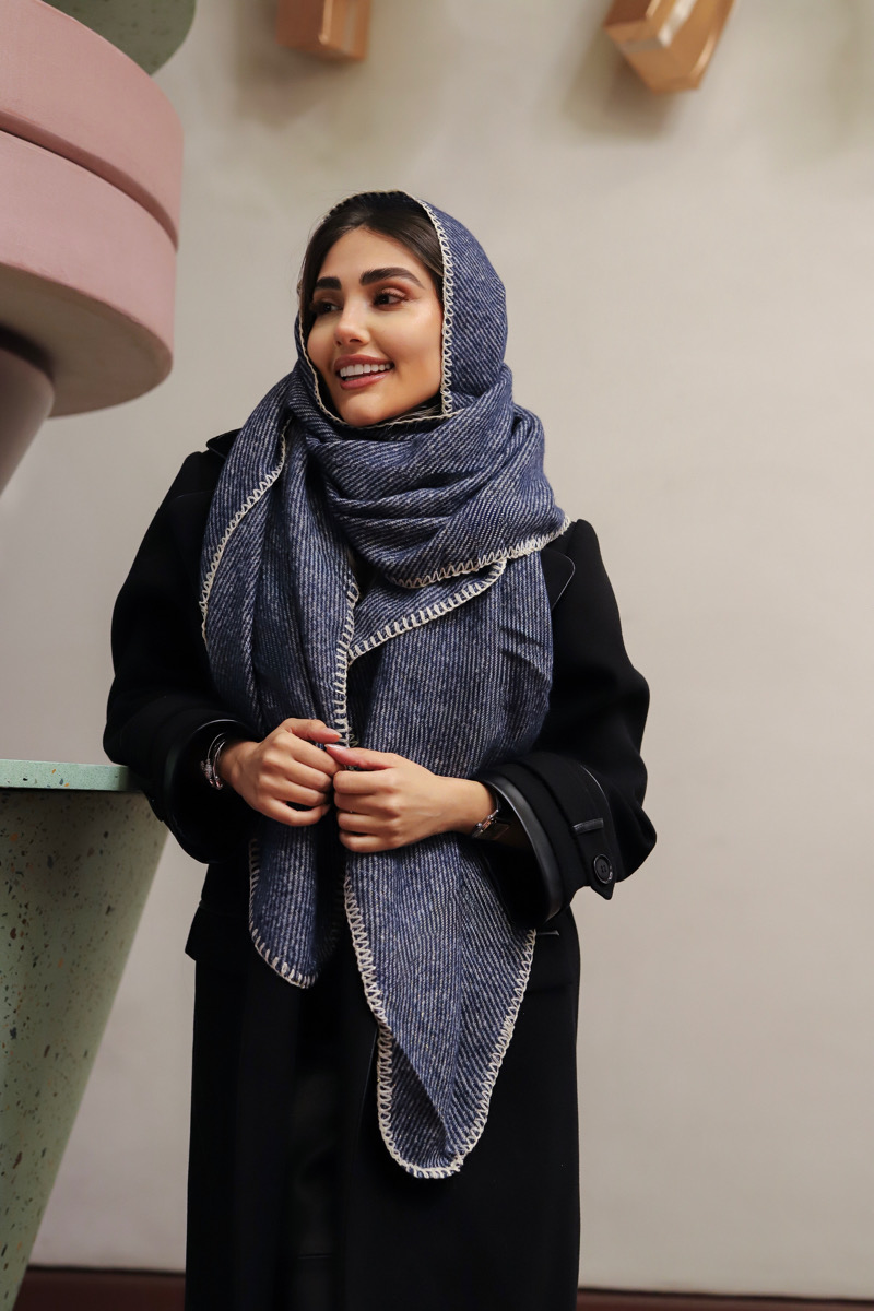 C5367906-3C82-44CE-86D1-0D96B37B7DFE شال زمستونی کد Am-552 رنگ سه - Image 1